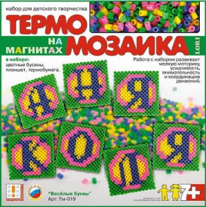 Фигурки на магнитах из термомозаики "Буквы"