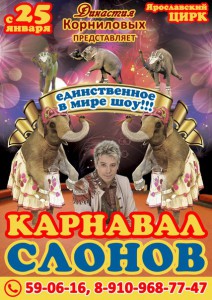 "Карнавал слонов" в Ярославском цирке
