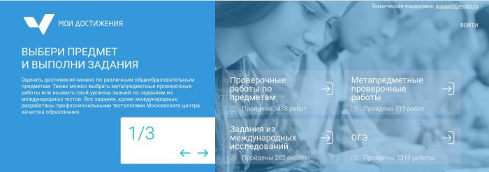 Сервис Мои достижения